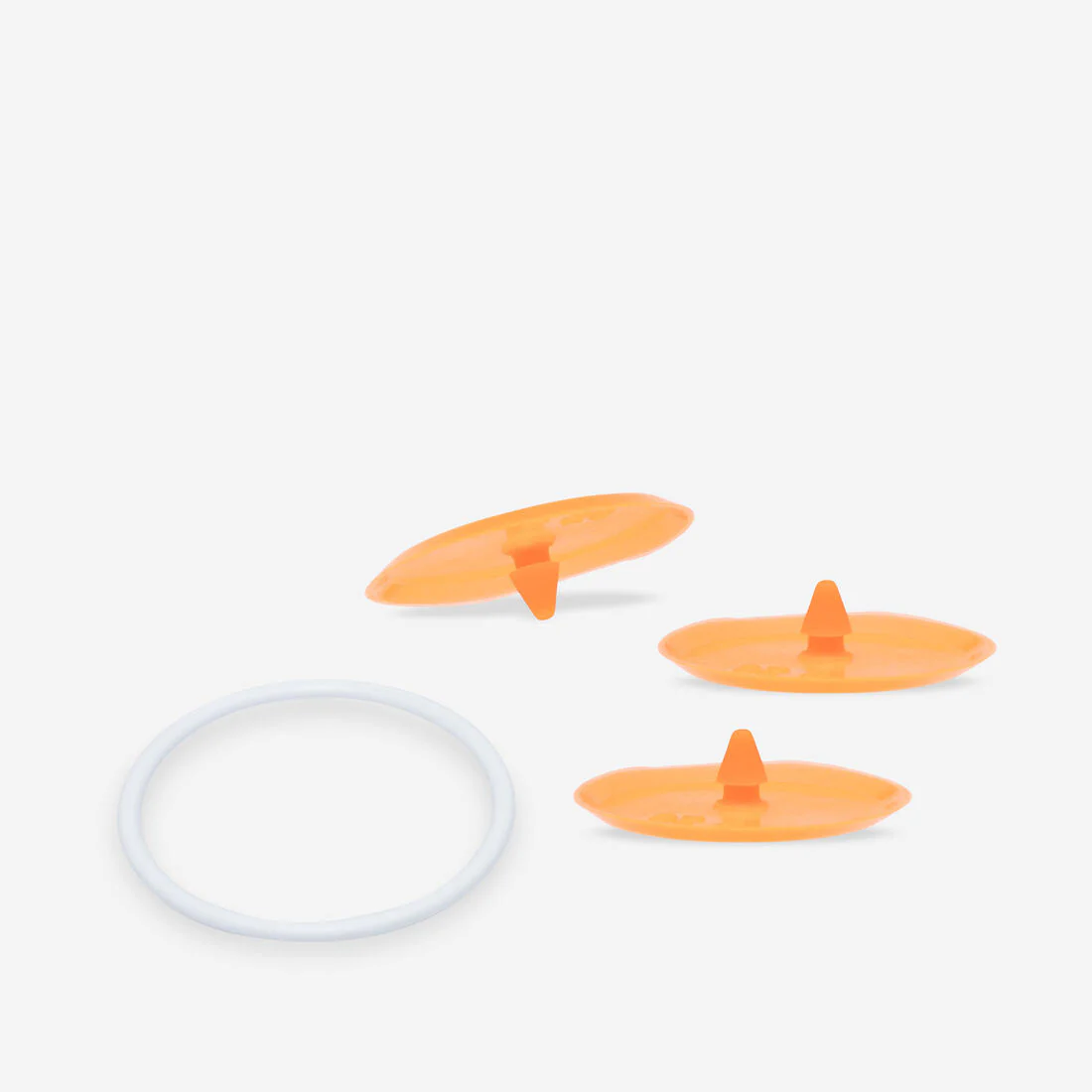 Kit 3 Válvulas Naranja + Junta Tubo Máscara Easybreath