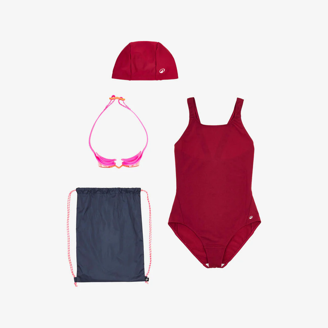 KIT NATACIÓN 100 NIÑA MORADO