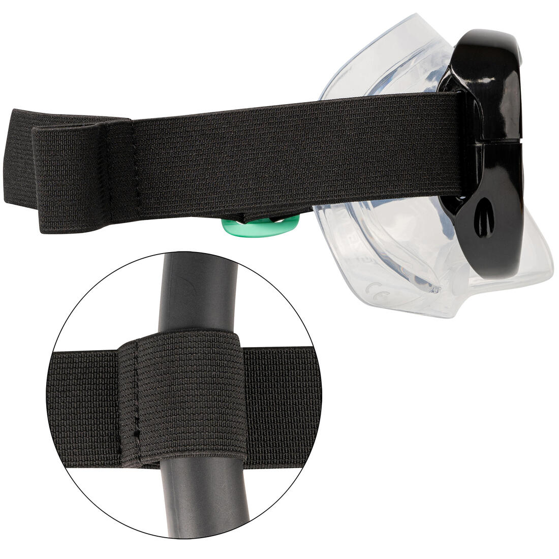 Kit Máscara + Tubo Buceo/Snorkel Subea 100 Adulto Negro - Image 3