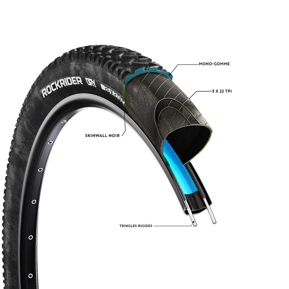 NEUMÁTICO MTB DRY 1 26X2,00 VARILLAS RÍGIDAS - Image 3