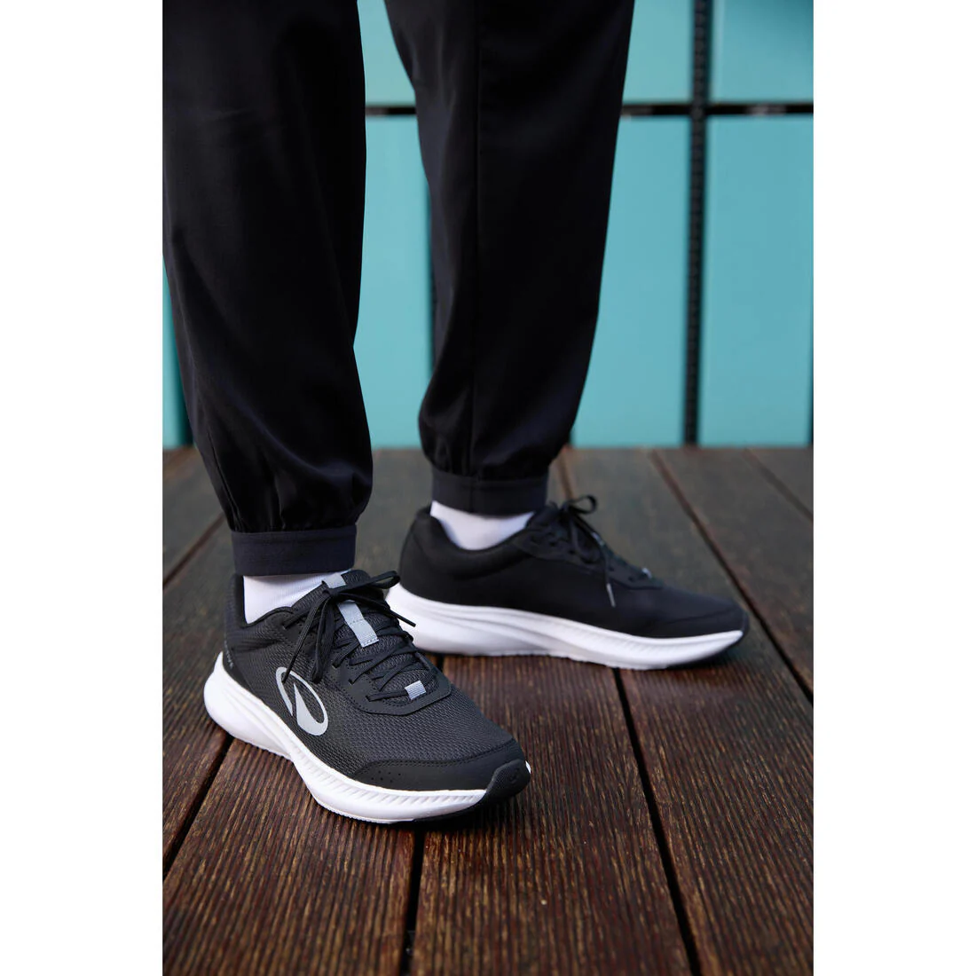 Pantalón de running transpirable Hombre - KIPRUN Run 100 Dry Negro - Image 15