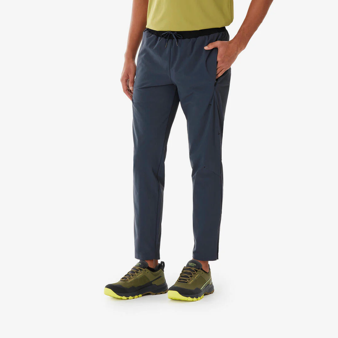 Pantalón de senderismo hombre - MH500 Light - gris oscuro