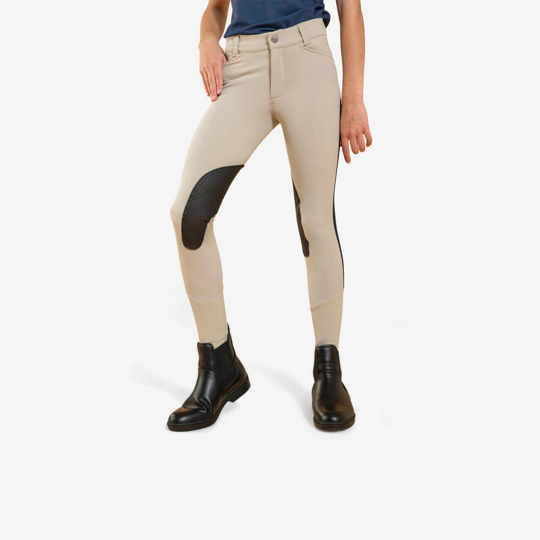 PANTALÓN EQUITACIÓN 500 NIÑOS MALLA LIVIANA