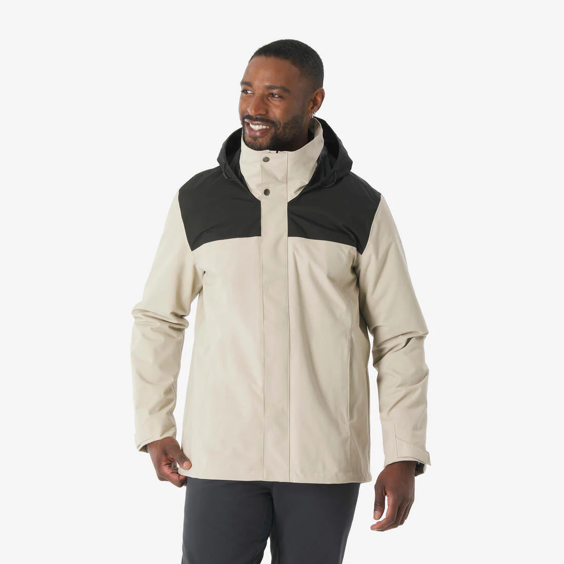 CHAQUETA 3EN1 DE SENDERISMO HOMBRE 0 °C NH100 IMPERMEABLE