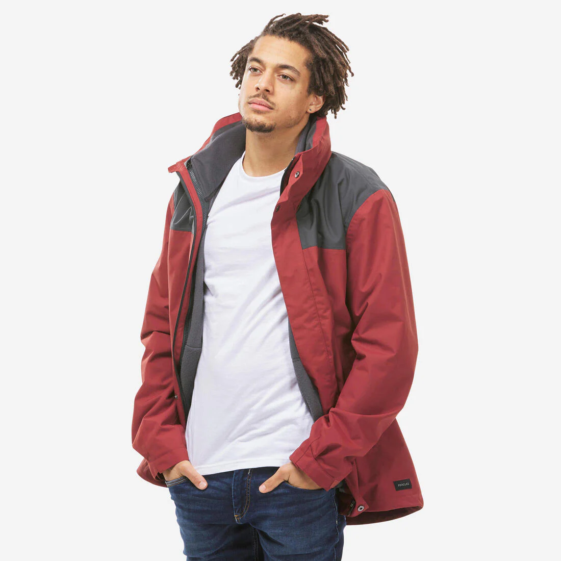 CHAQUETA 3EN1 DE SENDERISMO HOMBRE 0 °C NH100 IMPERMEABLE - Image 3