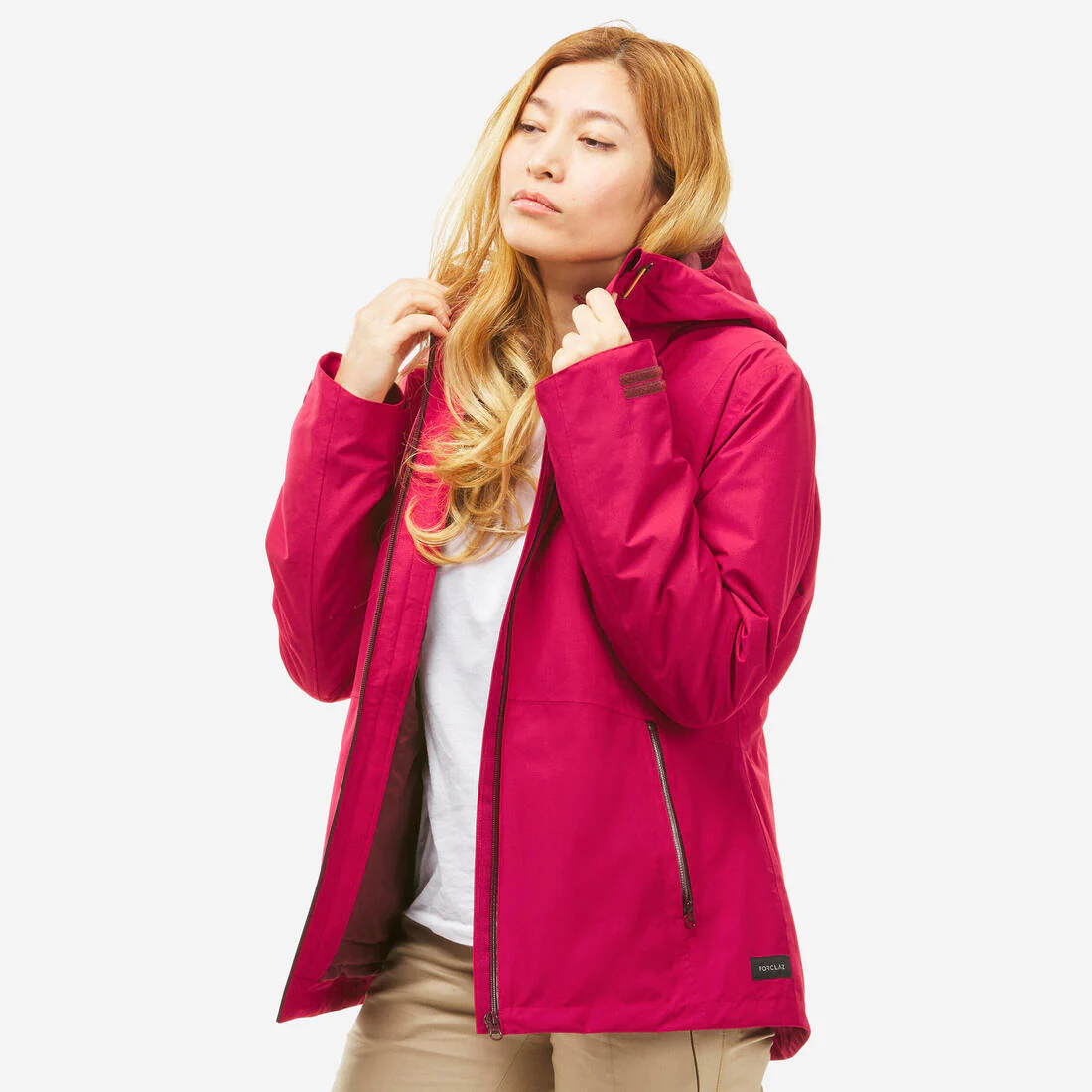 CHAQUETA 3EN1 DE SENDERISMO MUJER -10 °C SH500 IMPERMEABLE
