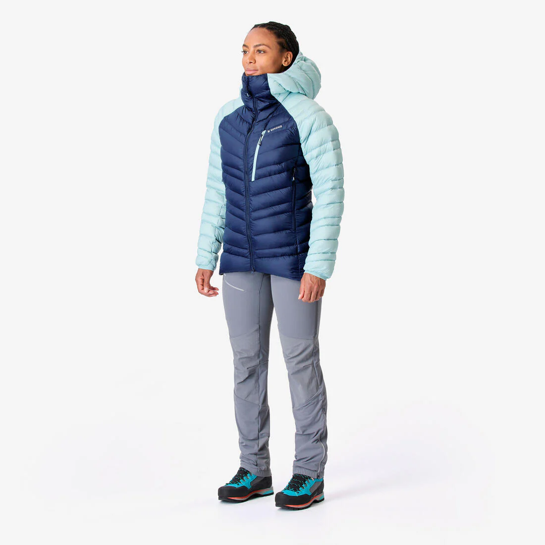Chaqueta acolchada Plumón Alpinismo Mujer - Azul marino/azul ártico - Image 8