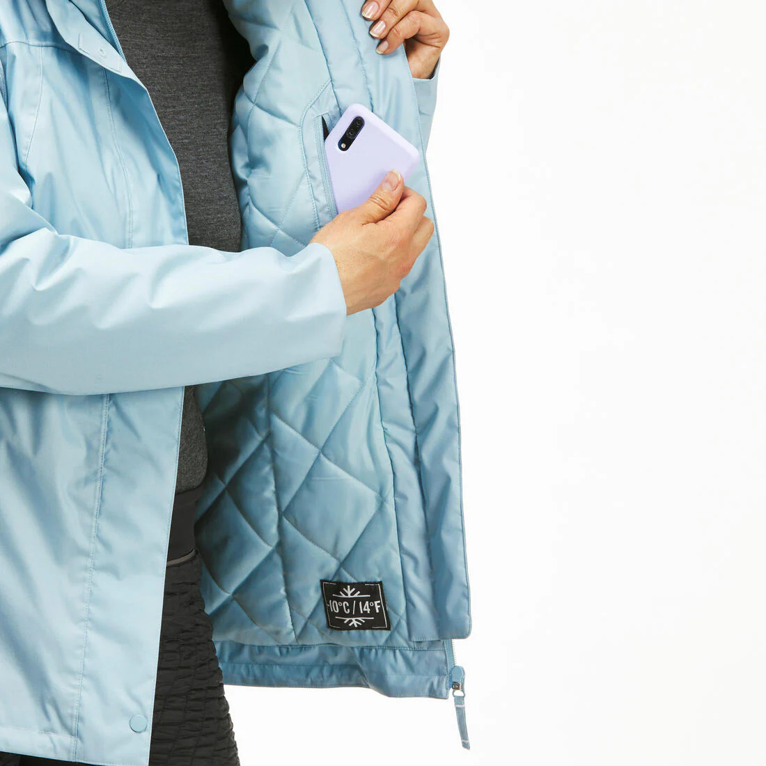 CHAQUETA DE SENDERISMO MUJER -10 °C NH500 IMPERMEABLE - Image 12