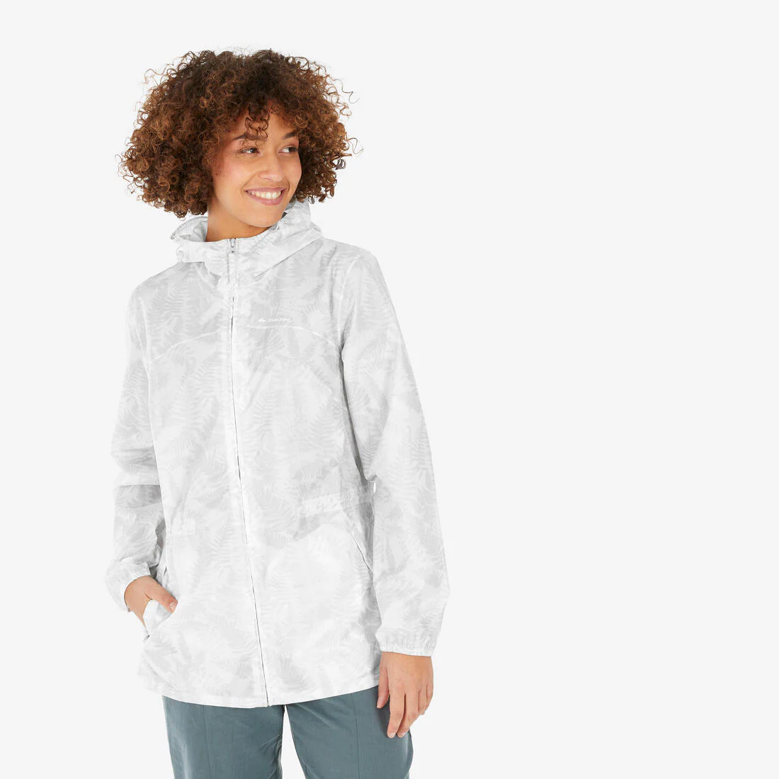CHAQUETA DE SENDERISMO MUJER RAINCUT FULL ZIP