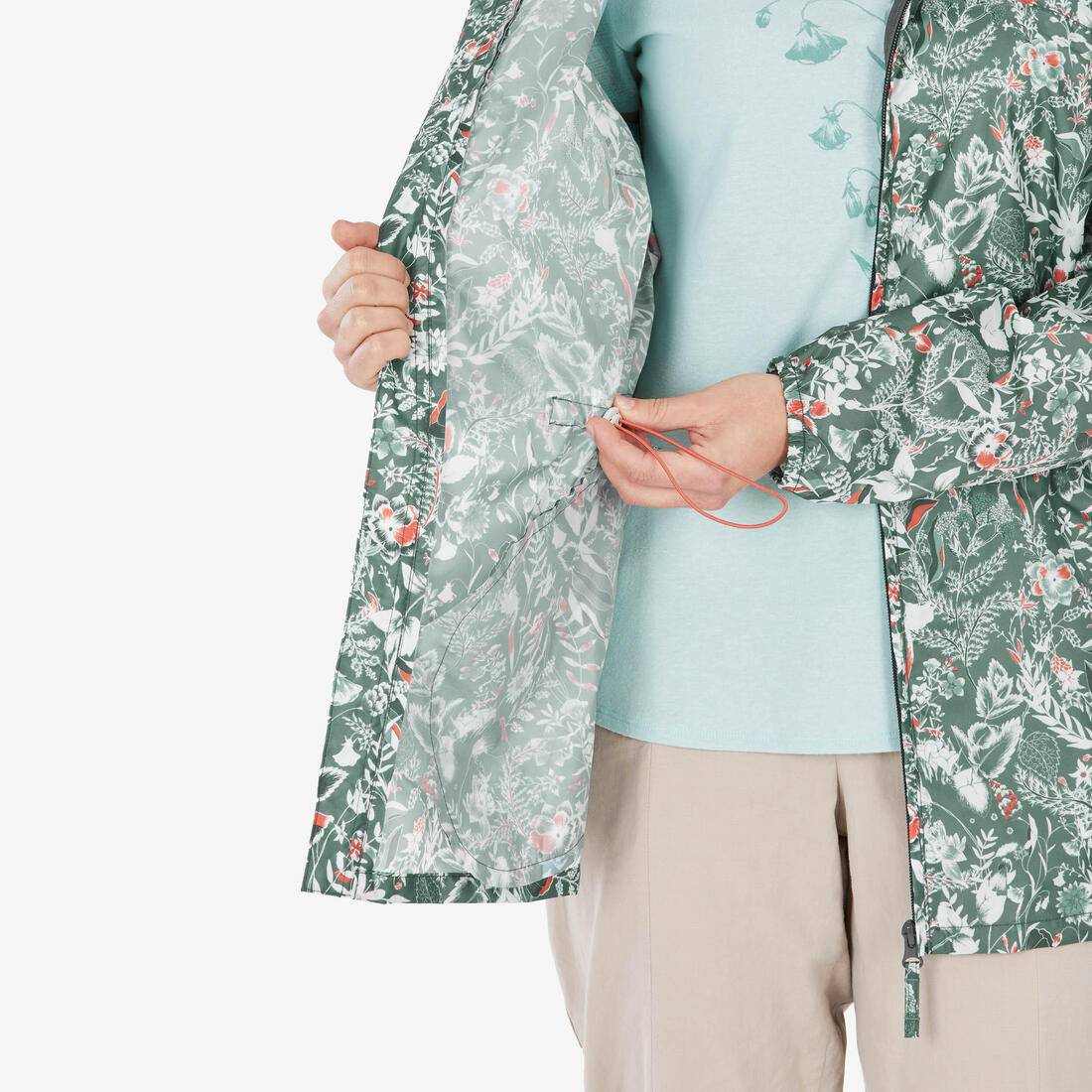 CHAQUETA DE SENDERISMO MUJER RAINCUT FULL ZIP - Image 11