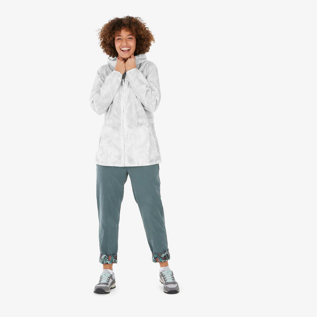 CHAQUETA DE SENDERISMO MUJER RAINCUT FULL ZIP - Image 3