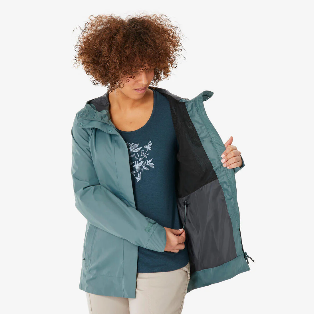 CHAQUETA DE SENDERISMO MUJER NH500 IMPERMEABLE - Image 20