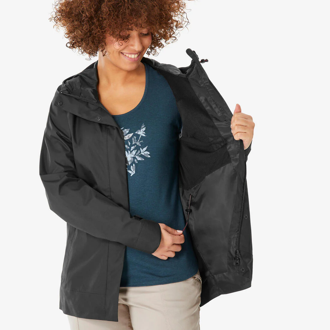 CHAQUETA DE SENDERISMO MUJER NH500 IMPERMEABLE - Image 21