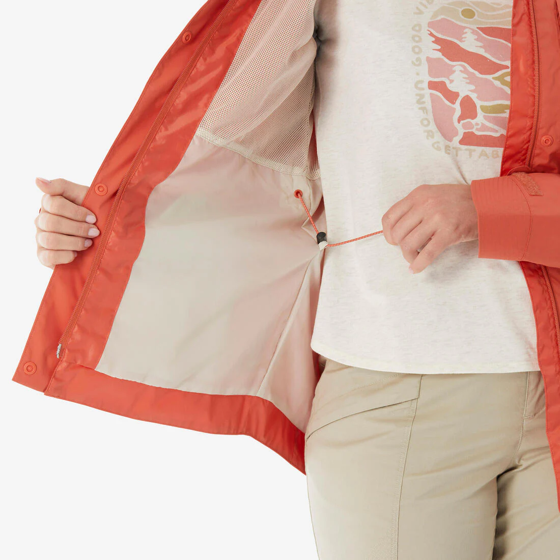CHAQUETA DE SENDERISMO MUJER NH500 IMPERMEABLE - Image 28