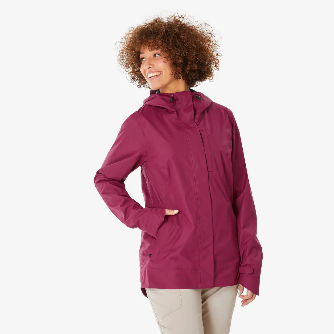 CHAQUETA DE SENDERISMO MUJER NH500 IMPERMEABLE - Image 3