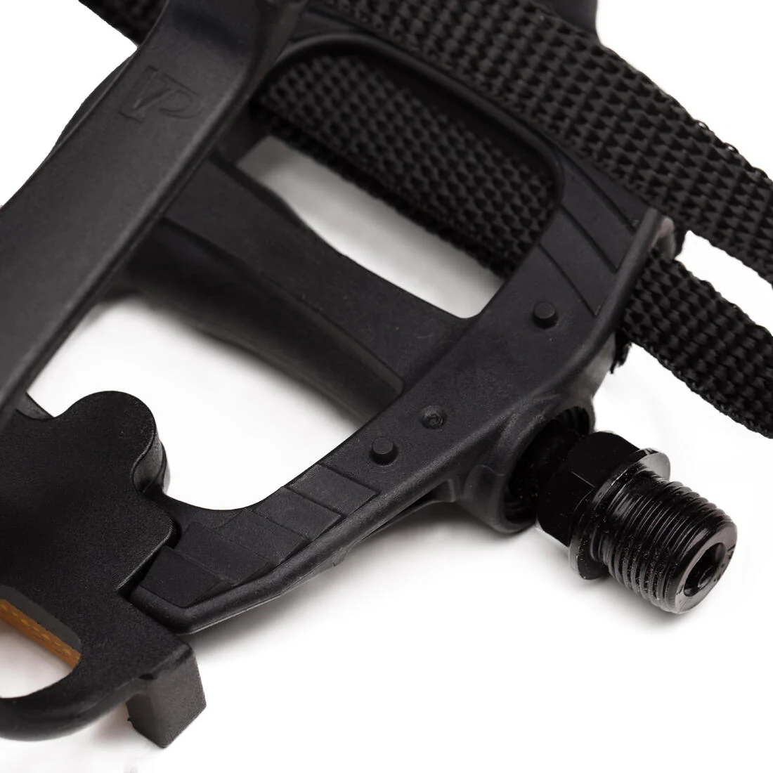 PEDALES PARA BICICLETA DE RUTA CON PUNTERAS NEGRO 100 - Image 4