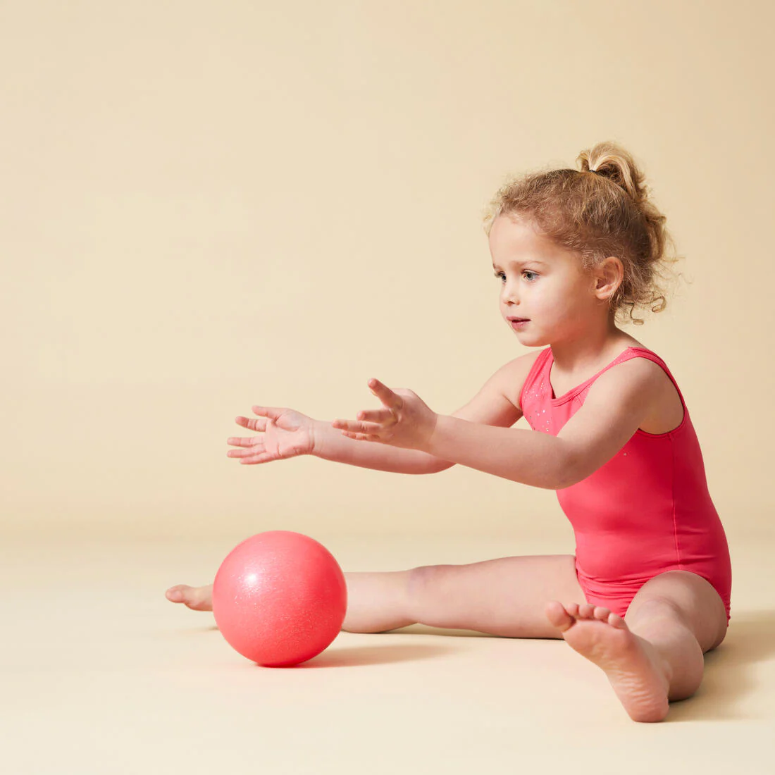 Pelota de Gimnasia Rítmica 165 mm Rosa Neón - Image 8