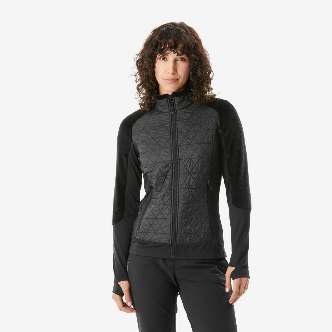 POLAR CÁLIDO HÍBRIDO DE SENDERISMO MUJER SH900 MOUNTAIN