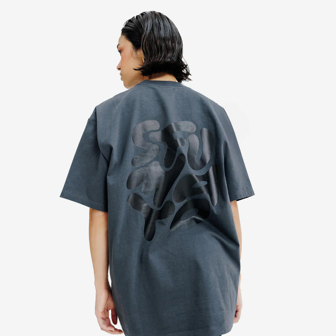 POLERA OVERSIZE SPORTSWEAR UNISEX GRIS OSCURO - Image 5