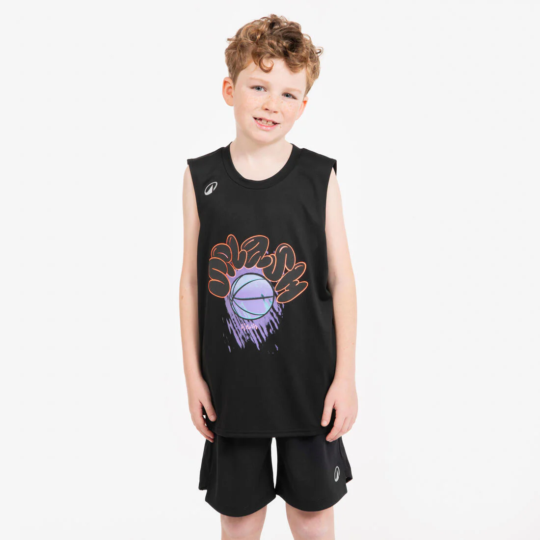 POLERA BÁSQUETBOL SIN MANGAS NIÑO TS500 FAST