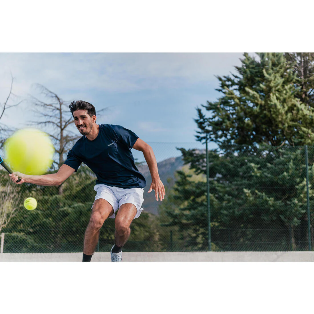 POLERA DE TENIS MANGA CORTA HOMBRE ARTENGO DRY MARINO GAËL MONFILS - Image 19
