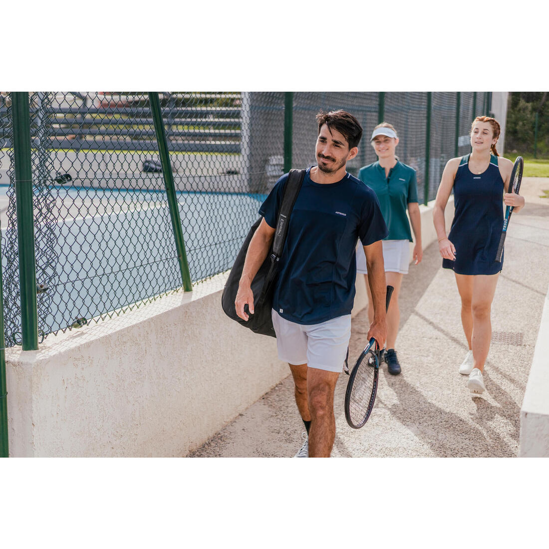POLERA DE TENIS MANGA CORTA HOMBRE ARTENGO DRY MARINO GAËL MONFILS - Image 30