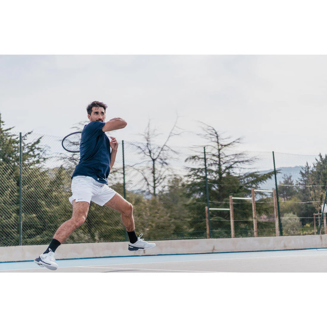 POLERA DE TENIS MANGA CORTA HOMBRE ARTENGO DRY MARINO GAËL MONFILS - Image 35