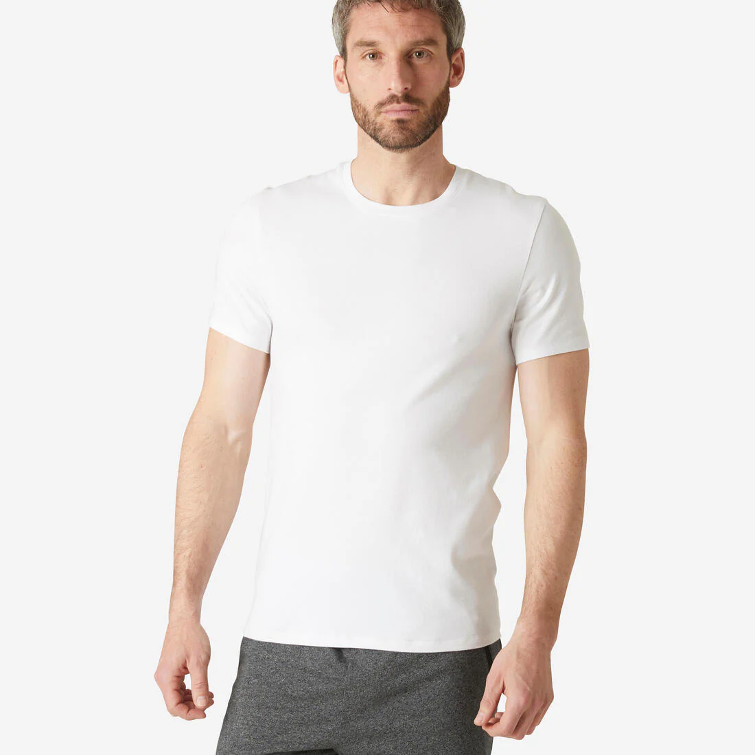 POLERA FITNESS HOMBRE 500 CORTE SLIM - Image 3