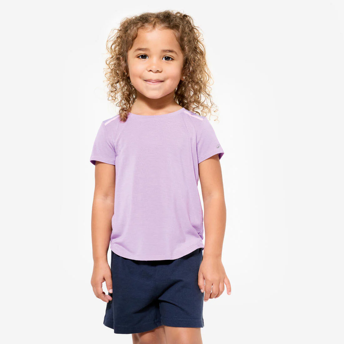 POLERA GIMNASIA INFANTIL ROSADA LIVIANA TRANSPIRABLE