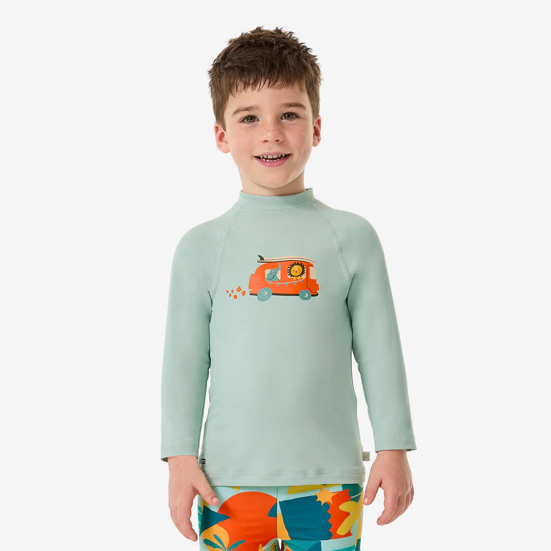 POLERA MANGA LARGA ANTI-UV BEBÉ ESTAMPADO SABANA - Image 4