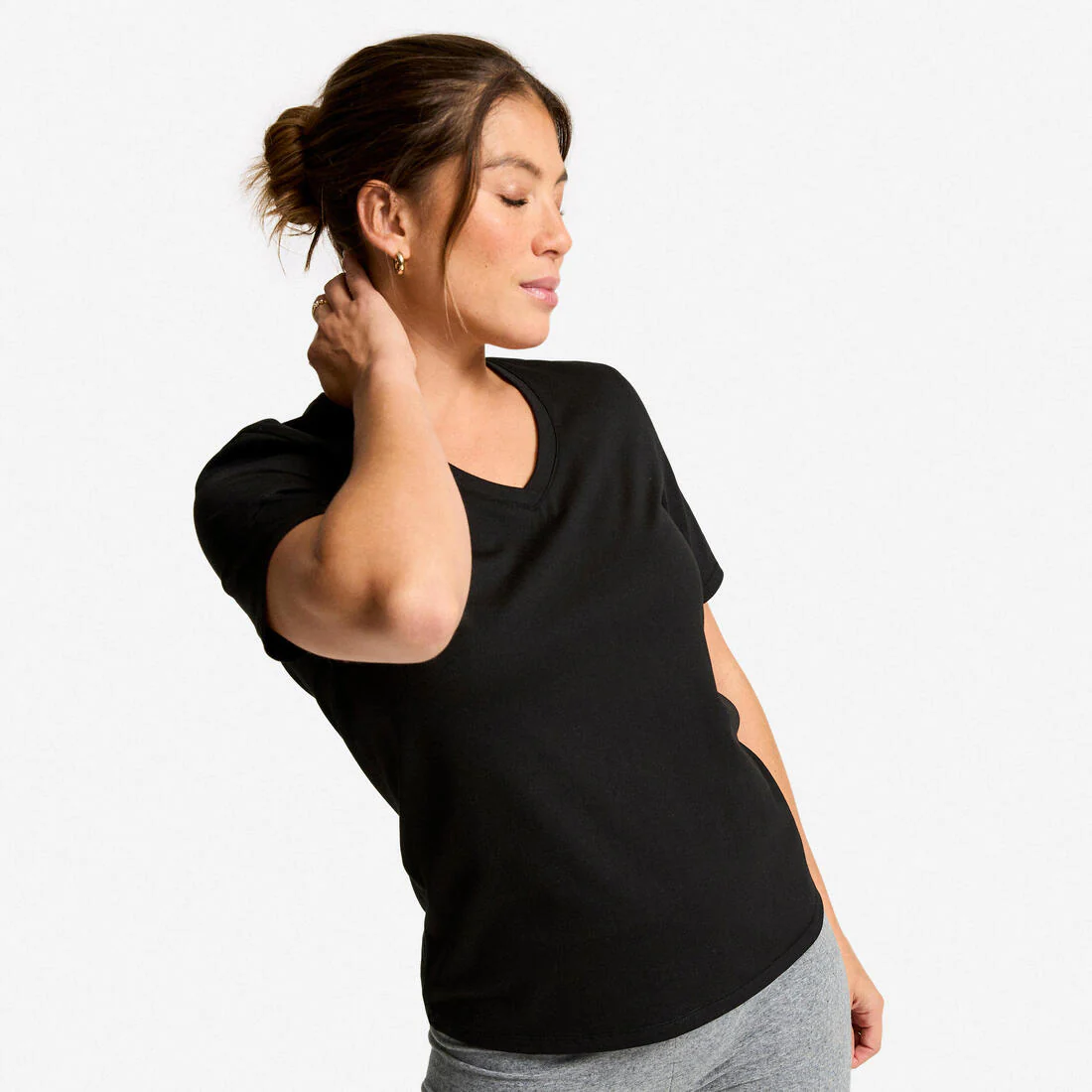 Camiseta Mujer Coolmax Cuello Pico
