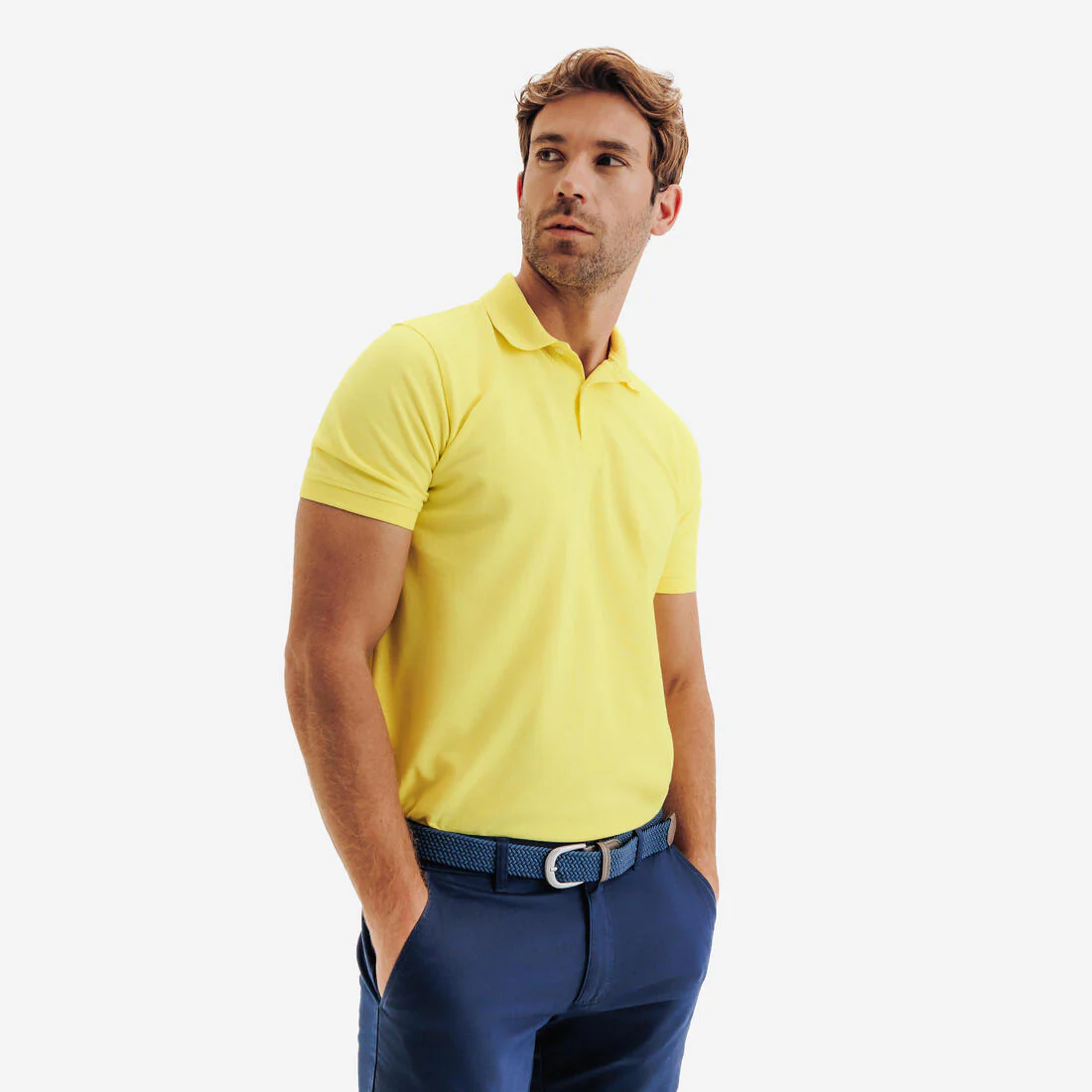 POLERA PIQUÉ DE GOLF MANGA CORTA HOMBRE MW500 - Image 5