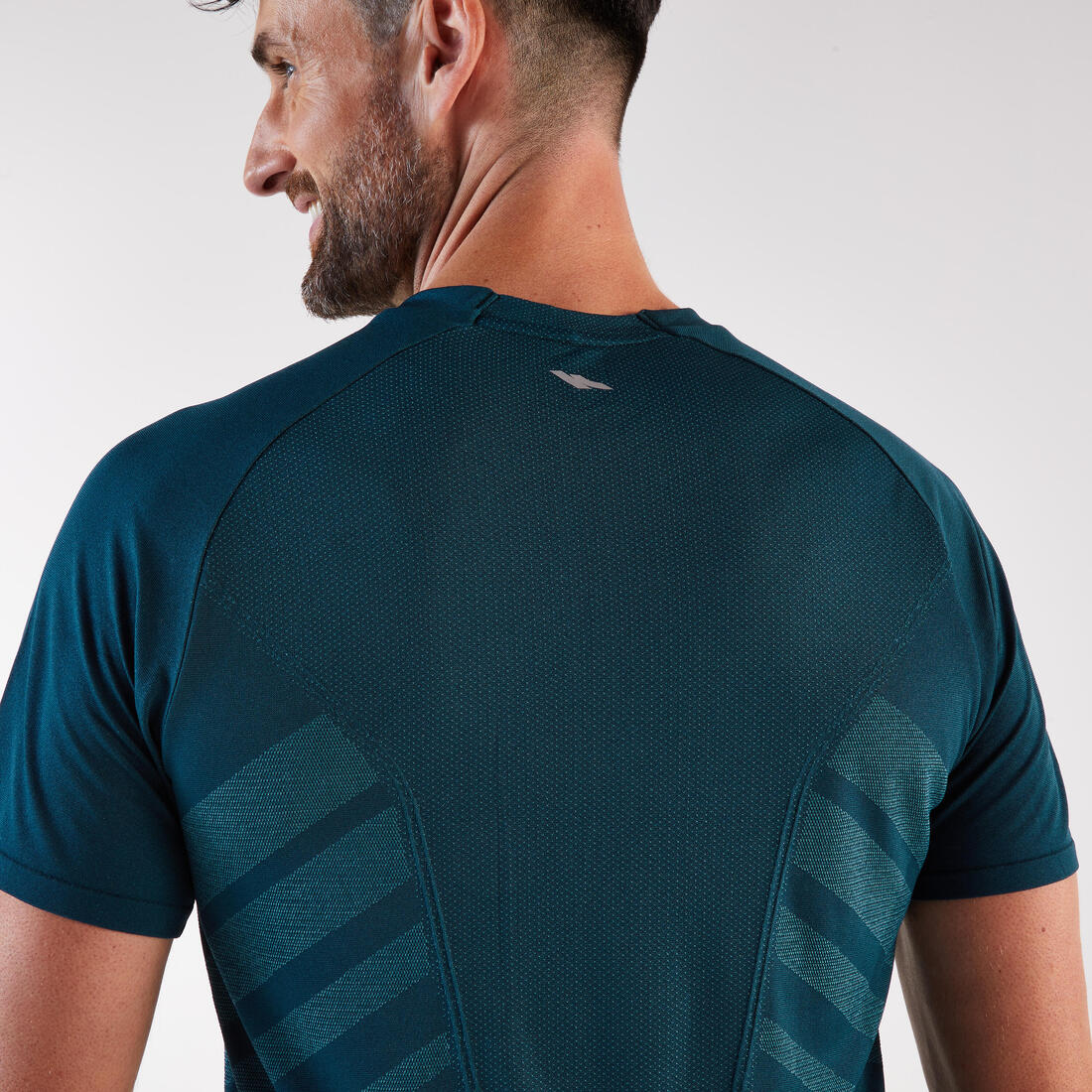 T-shirt de running sans coutures homme - kiprun run 500 confort noir - Image 12