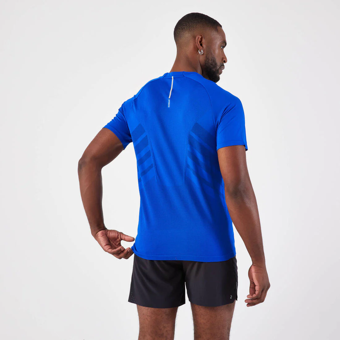 T-shirt de running sans coutures homme - kiprun run 500 confort noir - Image 13