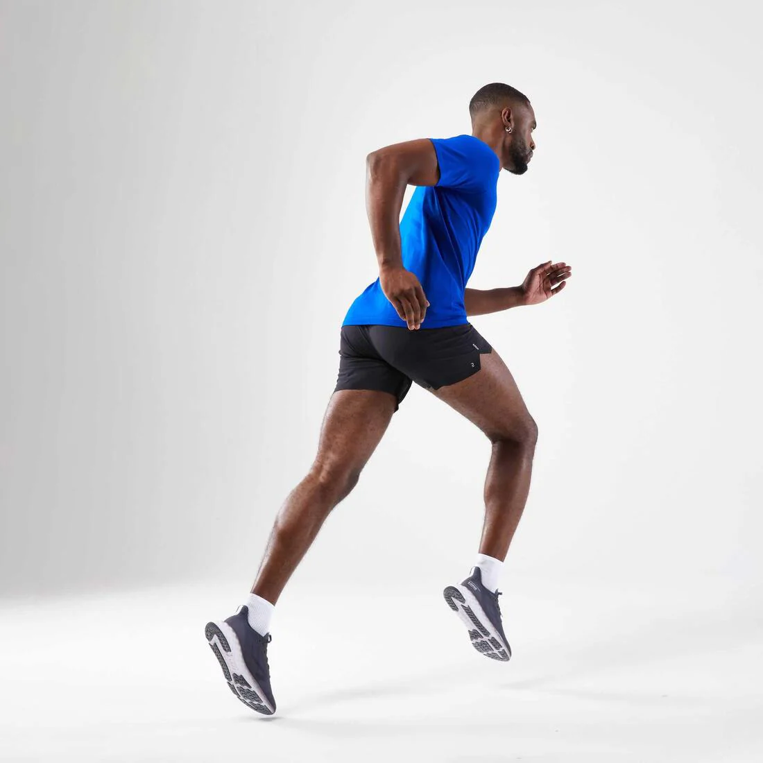 T-shirt de running sans coutures homme - kiprun run 500 confort noir - Image 17