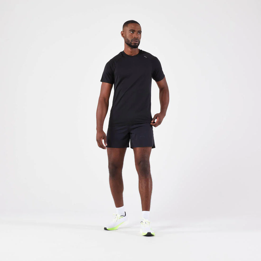 T-shirt de running sans coutures homme - kiprun run 500 confort noir - Image 21