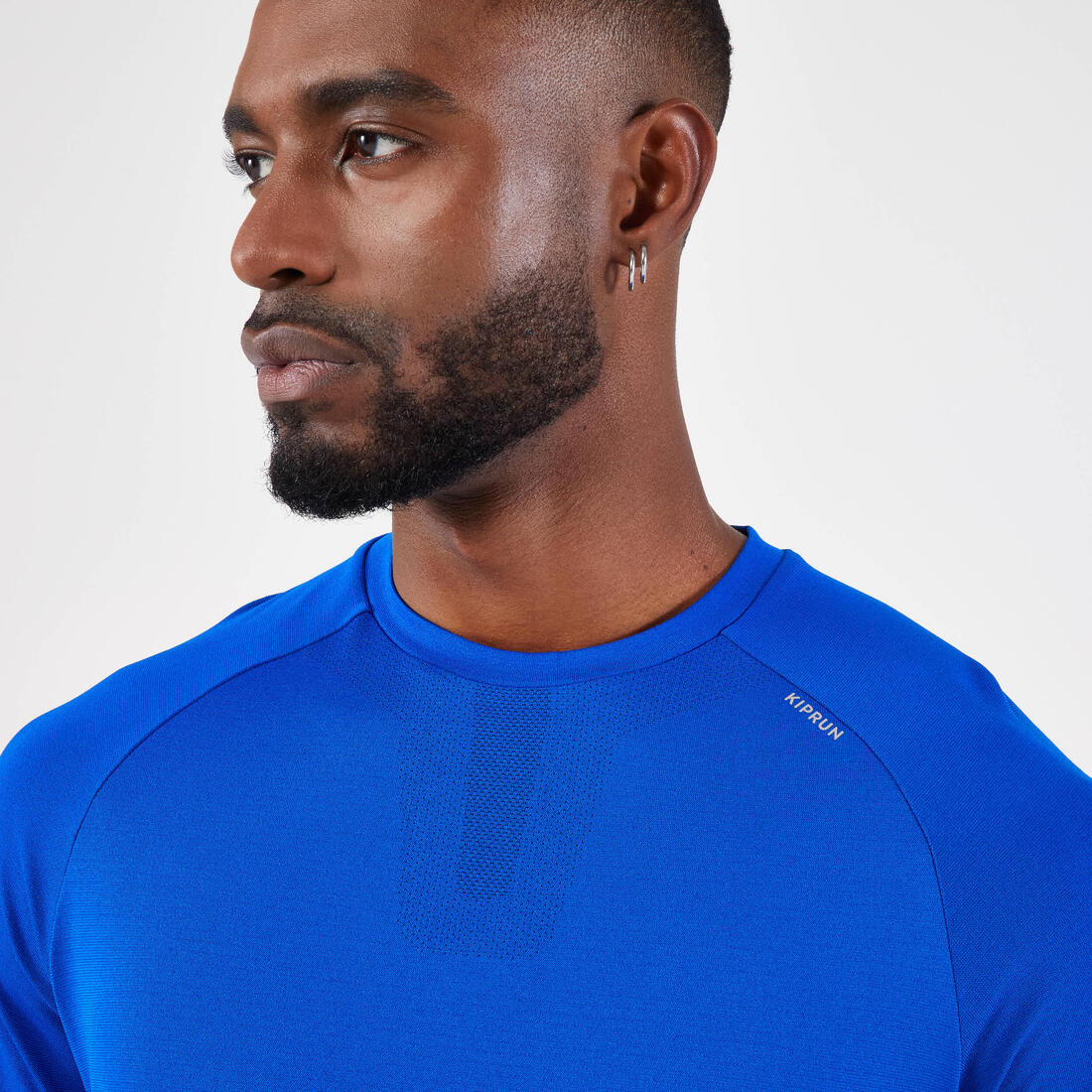 T-shirt de running sans coutures homme - kiprun run 500 confort noir - Image 7