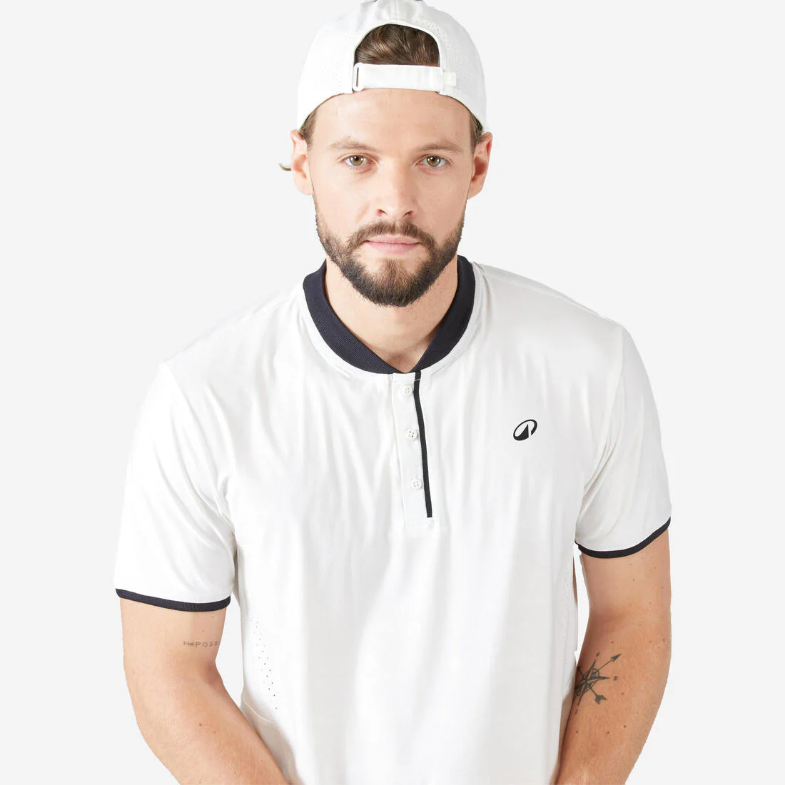 POLERA TENIS MANGA CORTA HOMBRE ARTENGO DRY+