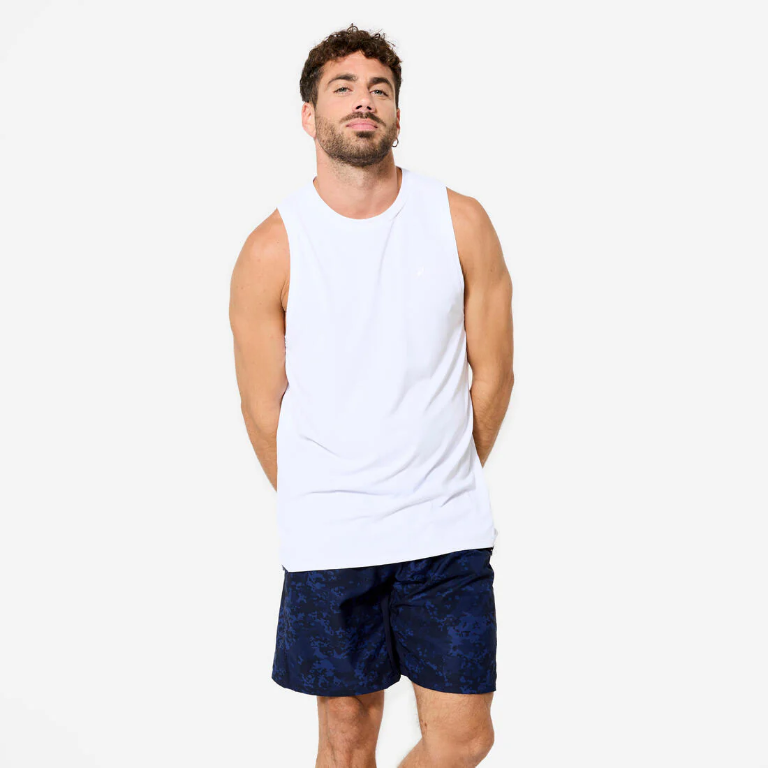 POLERA TRAINING HOMBRE SIN MANGAS CUELLO REDONDO