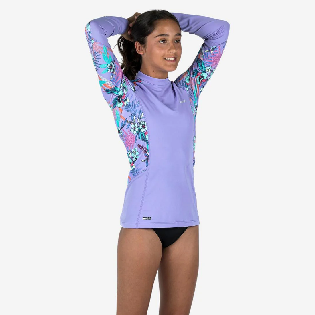 POLERA ANTI-UV SURF NIÑOS 500 ORCHID - Image 2