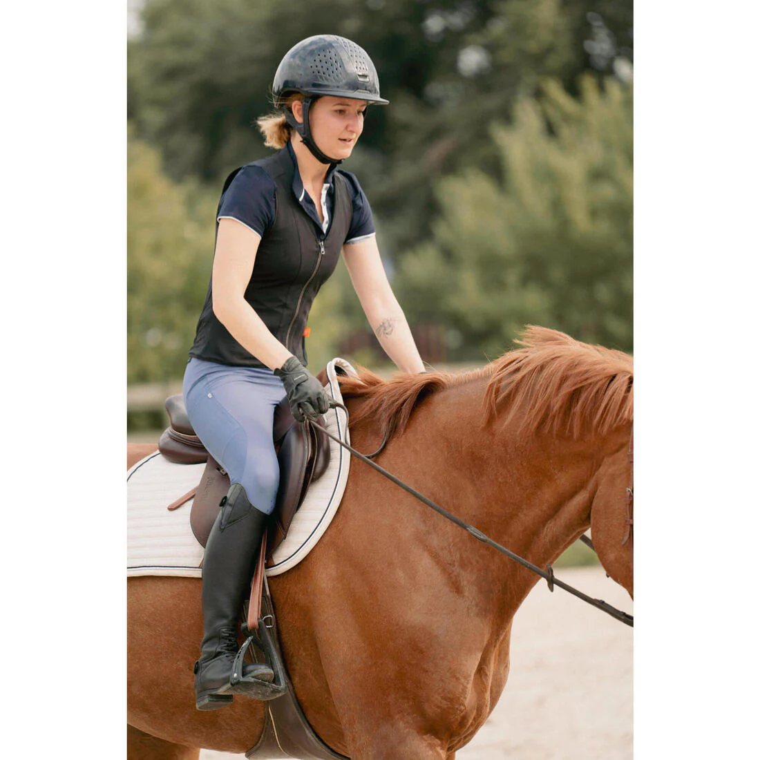 Protector Dorsal Equitación 500 Adulto Negro Flexible D3O® - Image 9