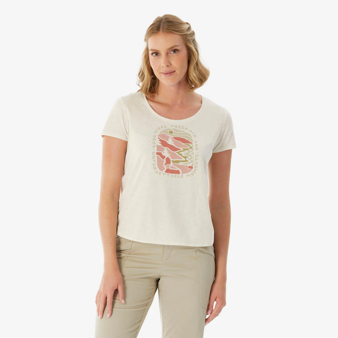 REMERA DE SENDERISMO MUJER NH500 - Image 2