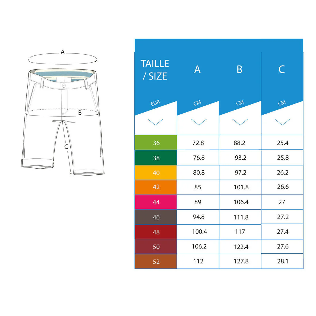SHORTS GOLF HOMBRE MW500 ALGODÓN - Image 14
