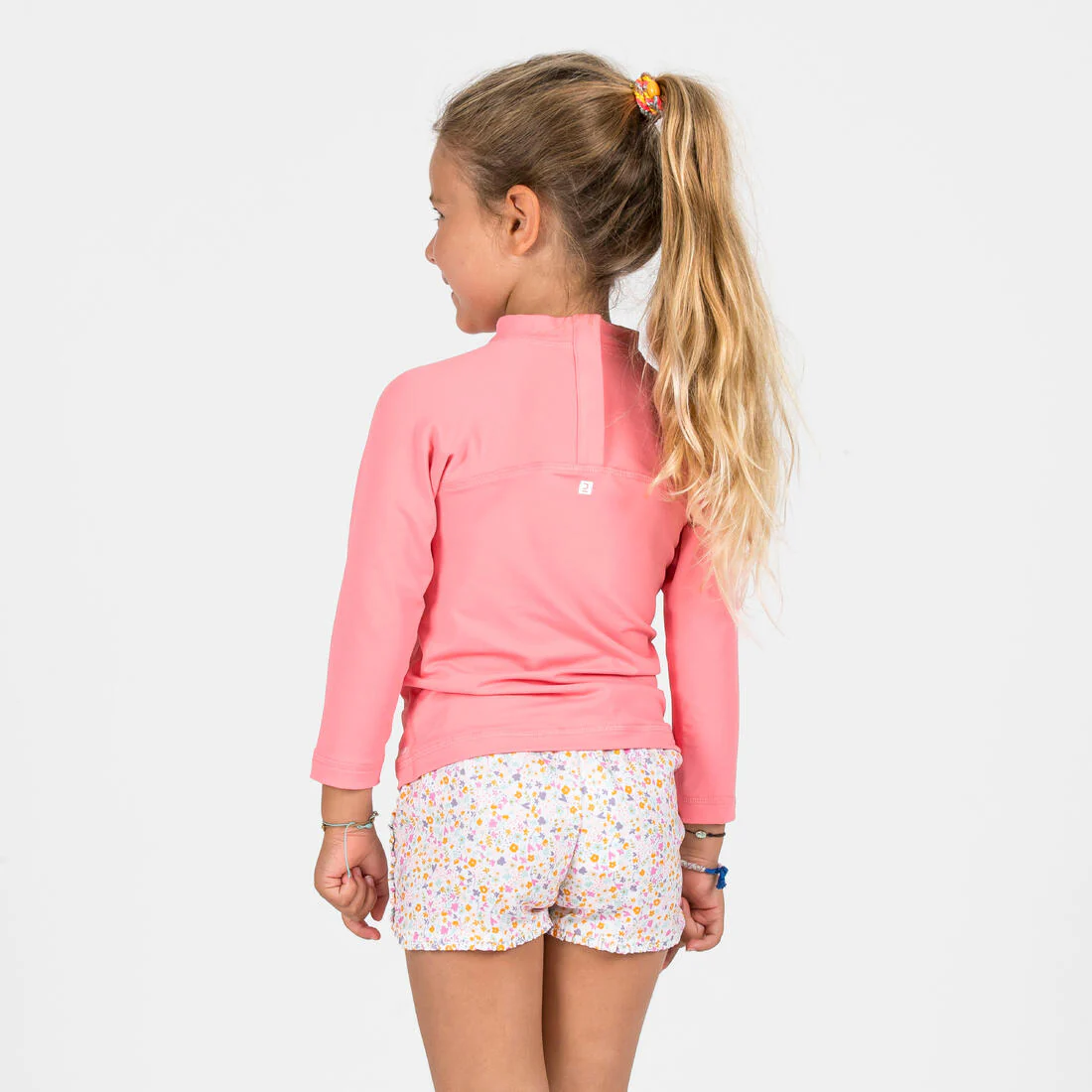 Bermudas Bebés/Niños Blanco-Rosa Estampado Flores - Image 4