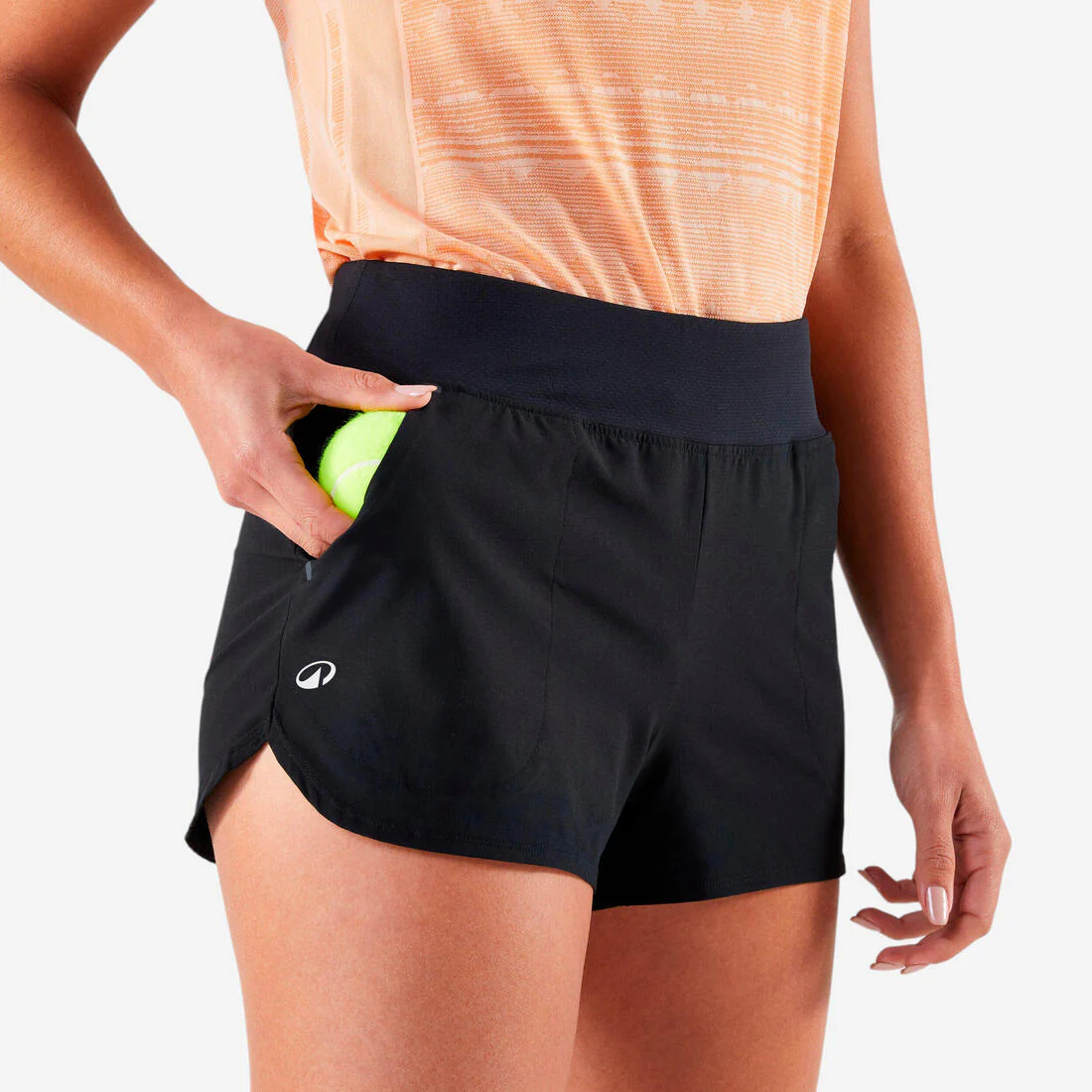 SHORTS DE TENIS MUJER TSH LIGHT NEGRO