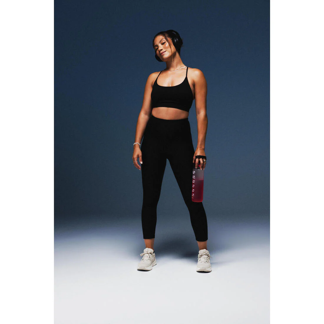 Sujetador Bralette Mujer Negro Acanalado - Image 11