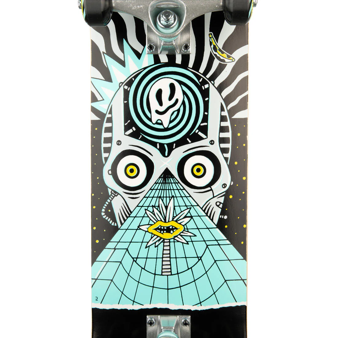 TABLA DE SKATE CP100 NIÑOS DE 8 - 12 AÑOS MID GEOMETRIC TAMAÑO 7.6" - Image 14