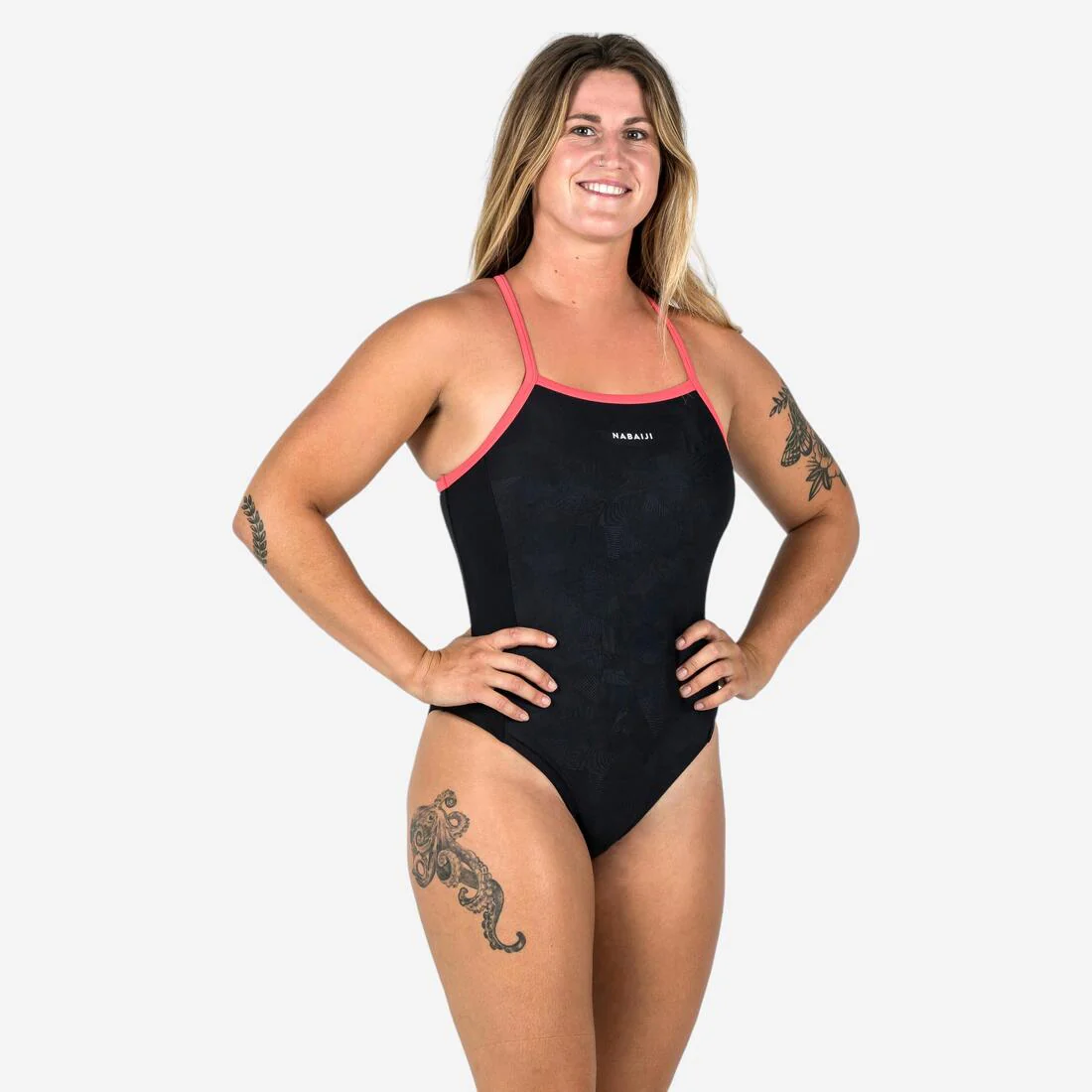 TRAJE DE BAÑO NATACIÓN MUJER 500 KAMYLI GEOL