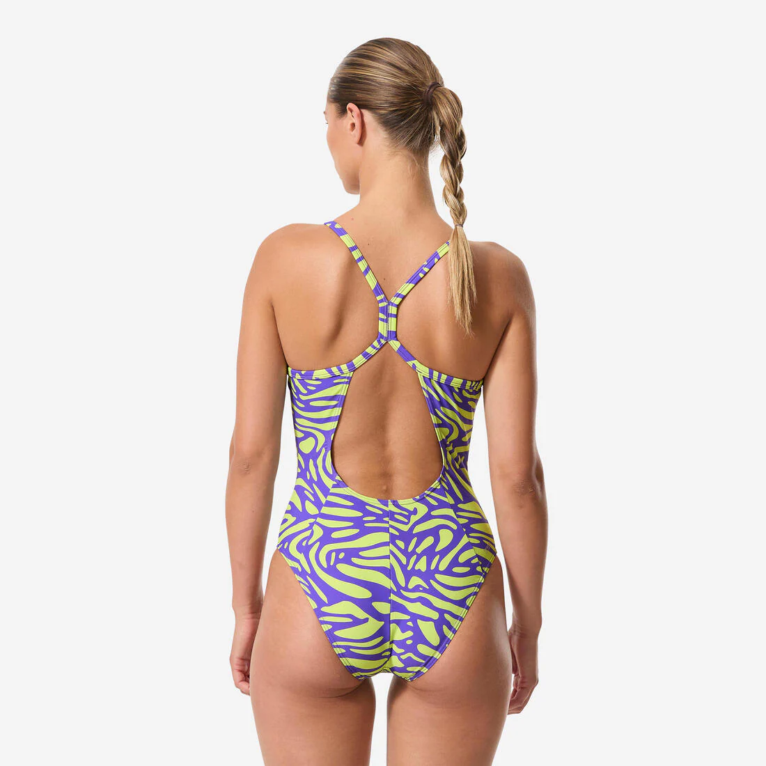 TRAJE DE BAÑO NATACIÓN MUJER 500 KAMYLI GEOL - Image 11