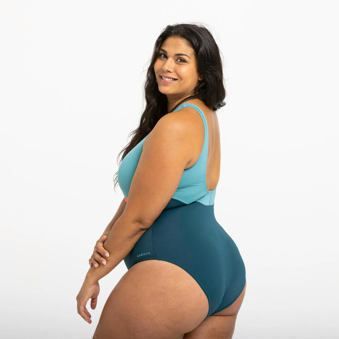 TRAJE DE BAÑO NATACIÓN MUJER NEGRO CORAL - Image 12